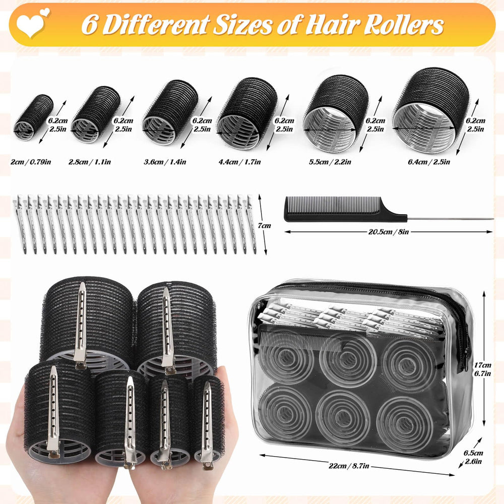 Rouleaux Tetutor grande taille pour boucles volumineuses et naturelles