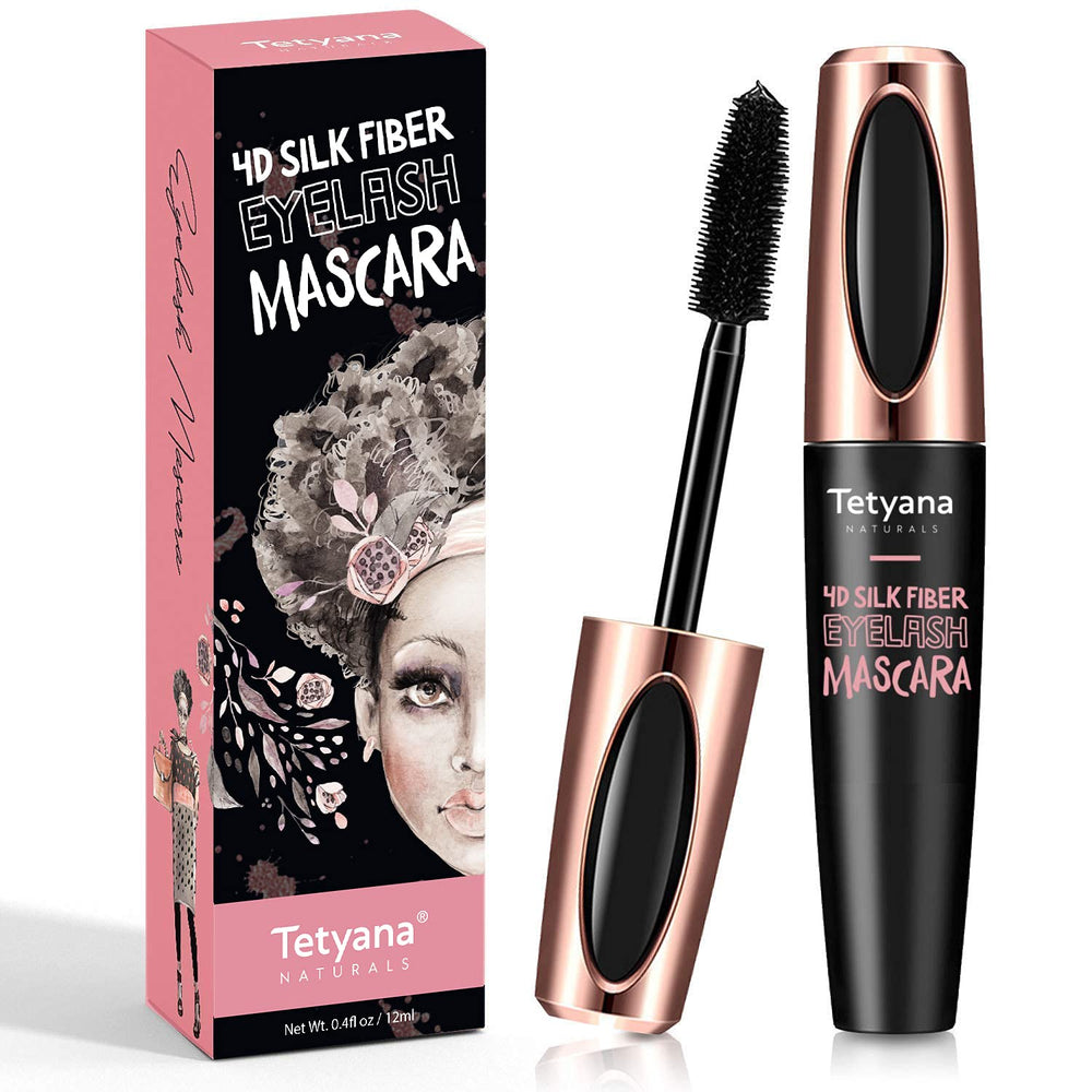 Tetyana Naturals Mascara 4D Fibre de Soie – brosse qui donne du volume