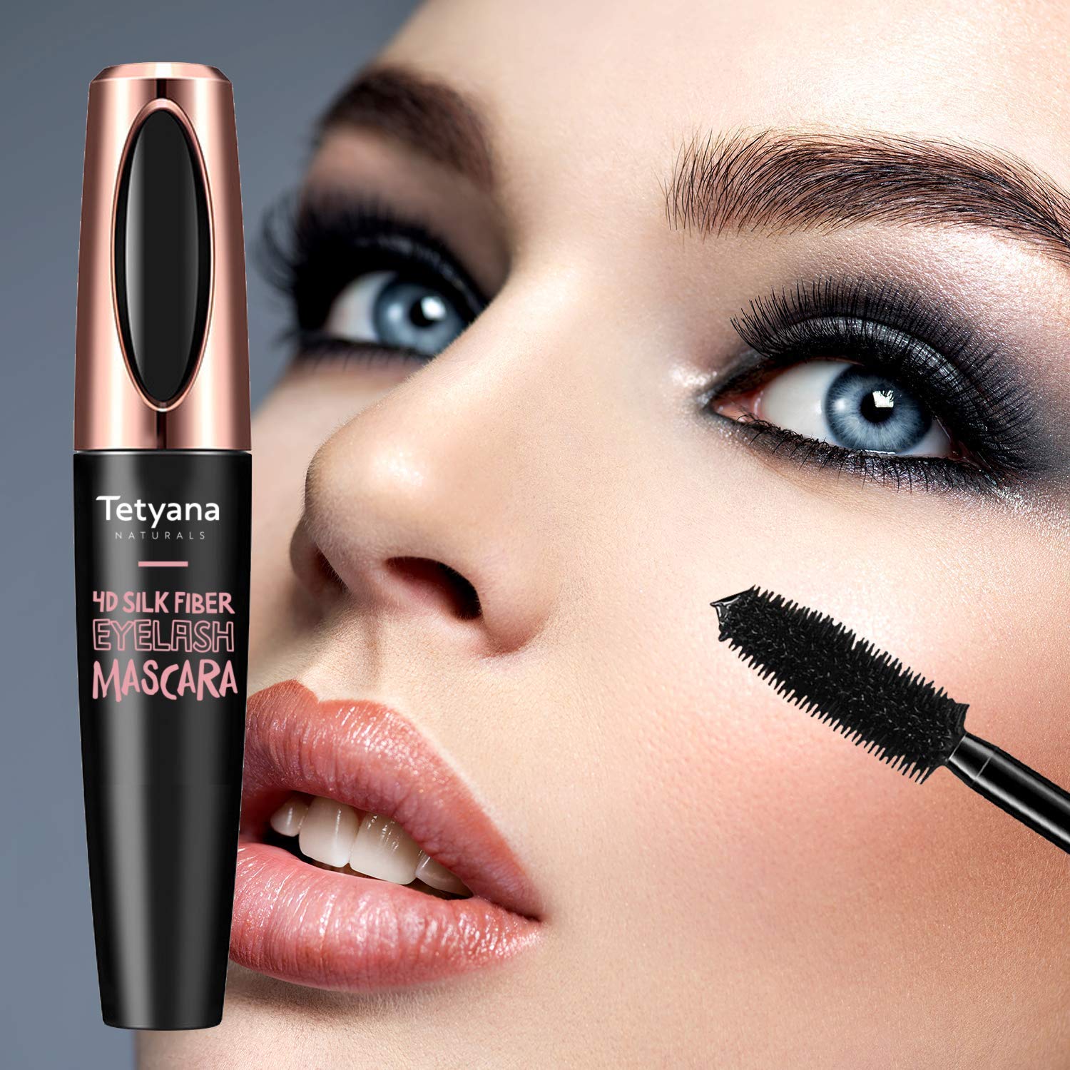 Tetyana Naturals Mascara 4D – longueur accrue pour un regard allongé