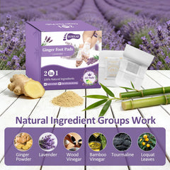 Patchs TEWEAE pieds avec lavande pour relaxation nocturne.