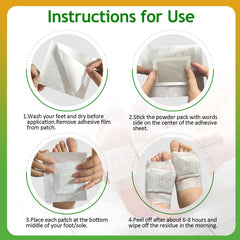 TEWEAE patches curcuma-gingembre-pieds, utilisation nocturne douce.