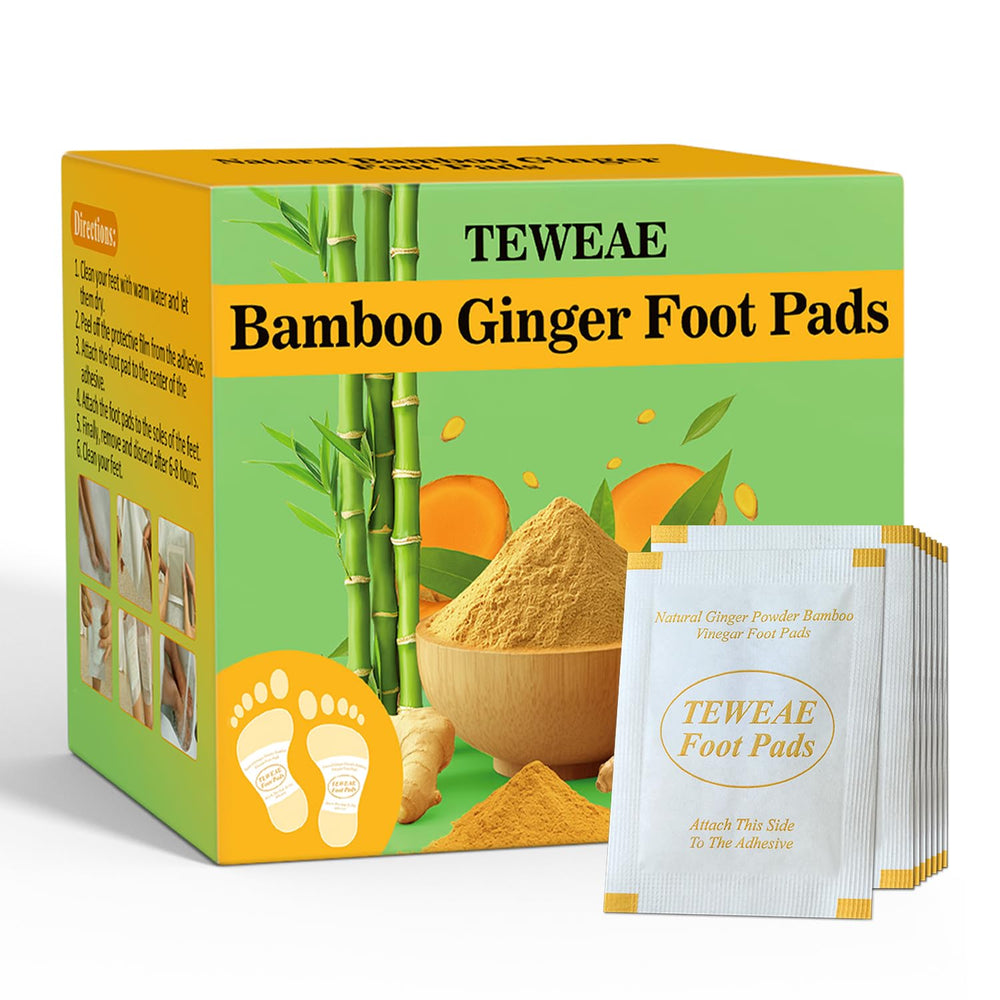 TEWEAE patches gingembre-pieds, adhésif stable, idéale pour des nuits d'hiver reposantes.