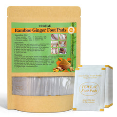 TEWEAE tampons-pieds curcuma-gingembre pour relaxation nocturne et confort des pieds