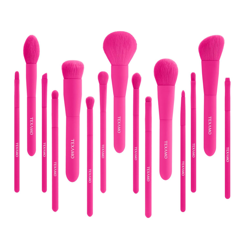 Texamo pinceaux-maquillage ensemble 15 pièces pour une application précise