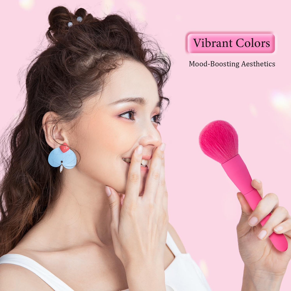 Texamo pinceaux teinte rose usage quotidien pour un fini naturel