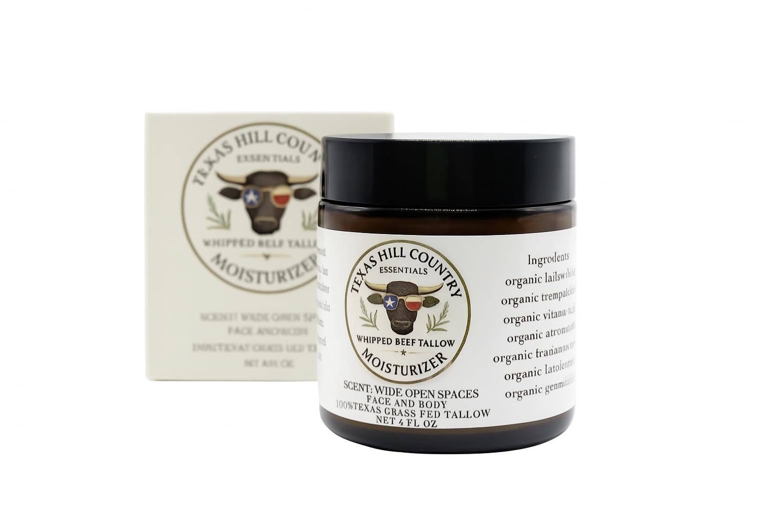 Texas Hill Country Essentials, soin polyvalent visage-corps-mains, pratique au quotidien.