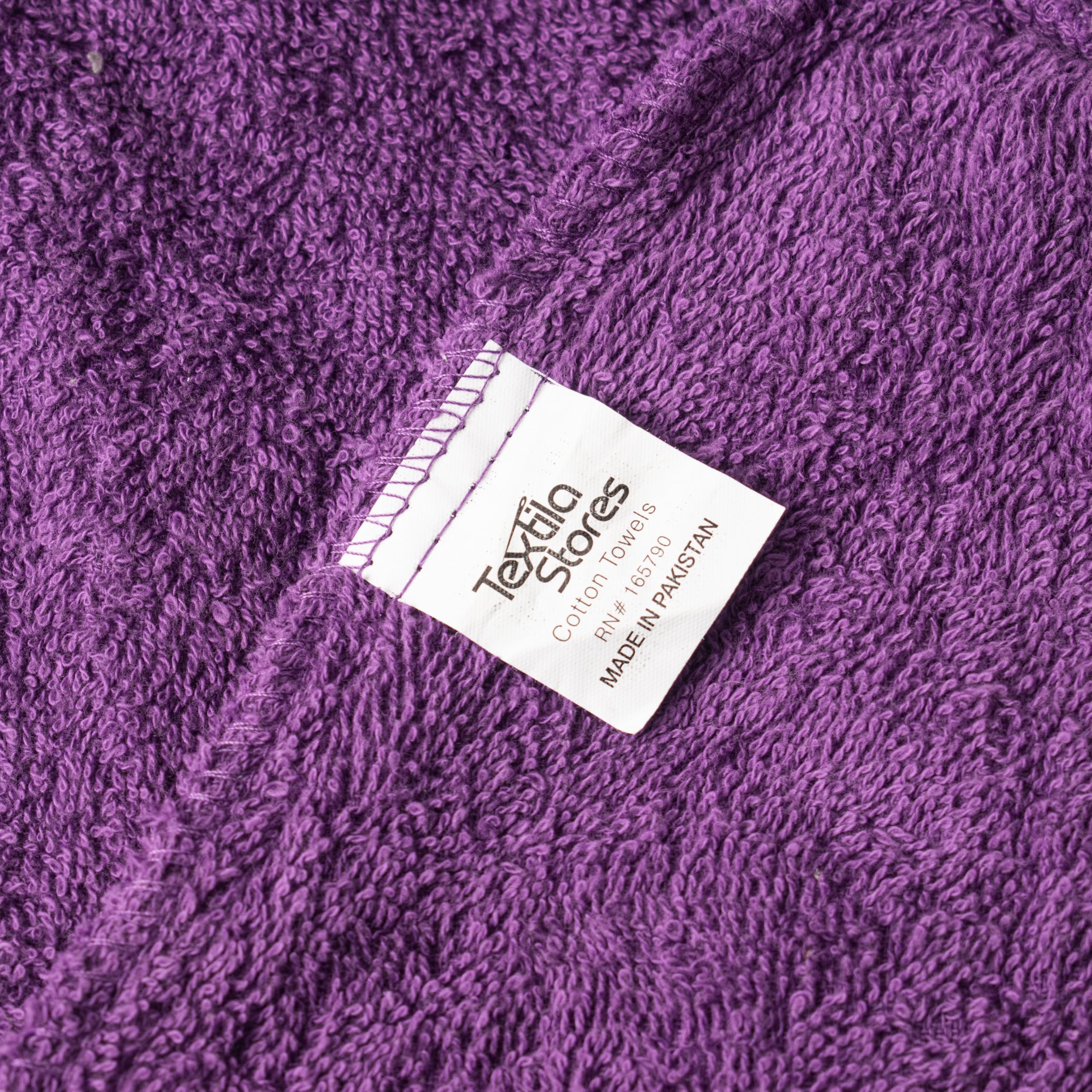 Textila pack de deux turbans coton prune et vert pour tous types de cheveux