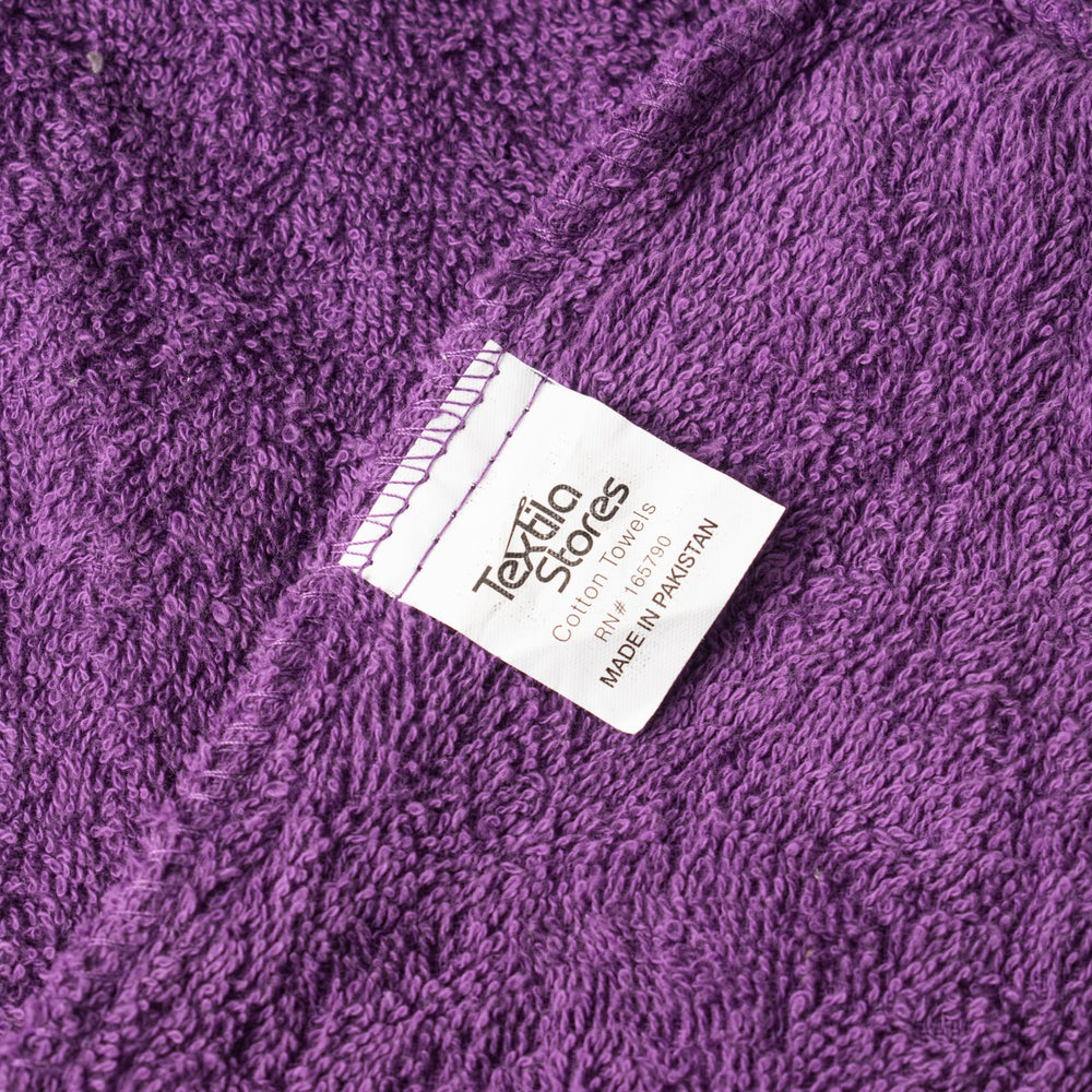Textila pack de deux turbans coton prune et vert pour tous types de cheveux