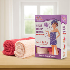 Textila turban cheveux 100 coton gris, idéal pour limiter les frisottis après la douche.