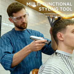 Texture comb pour homme : démêlage doux sur cheveux épais ou texturés.