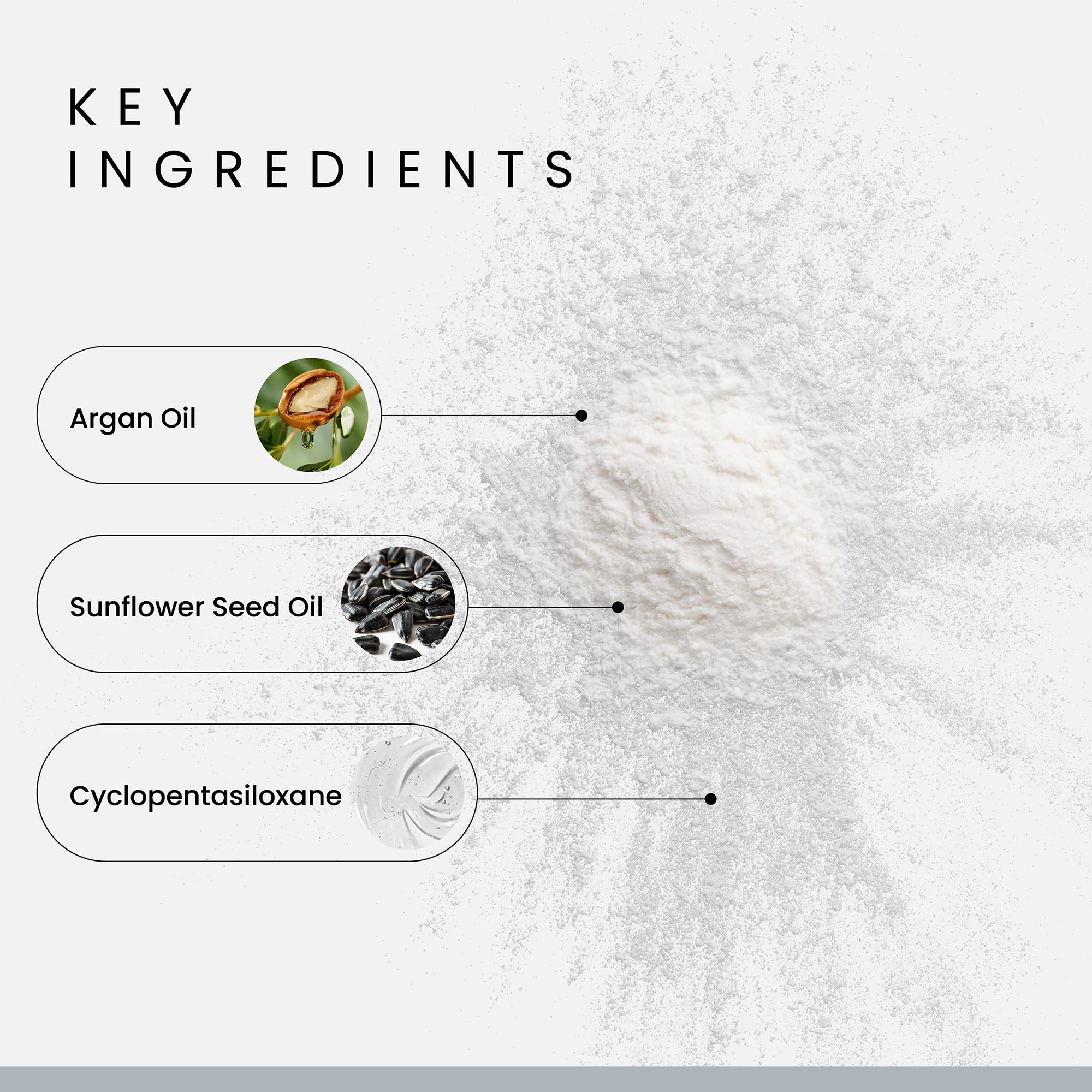 Texture powder dispensed onto dry hair for quick lift with Forte Series.