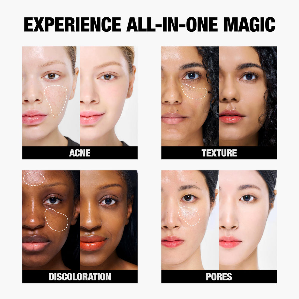 Échantillons TFIT: swatches montrant pigmentation et harmonie des teintes.