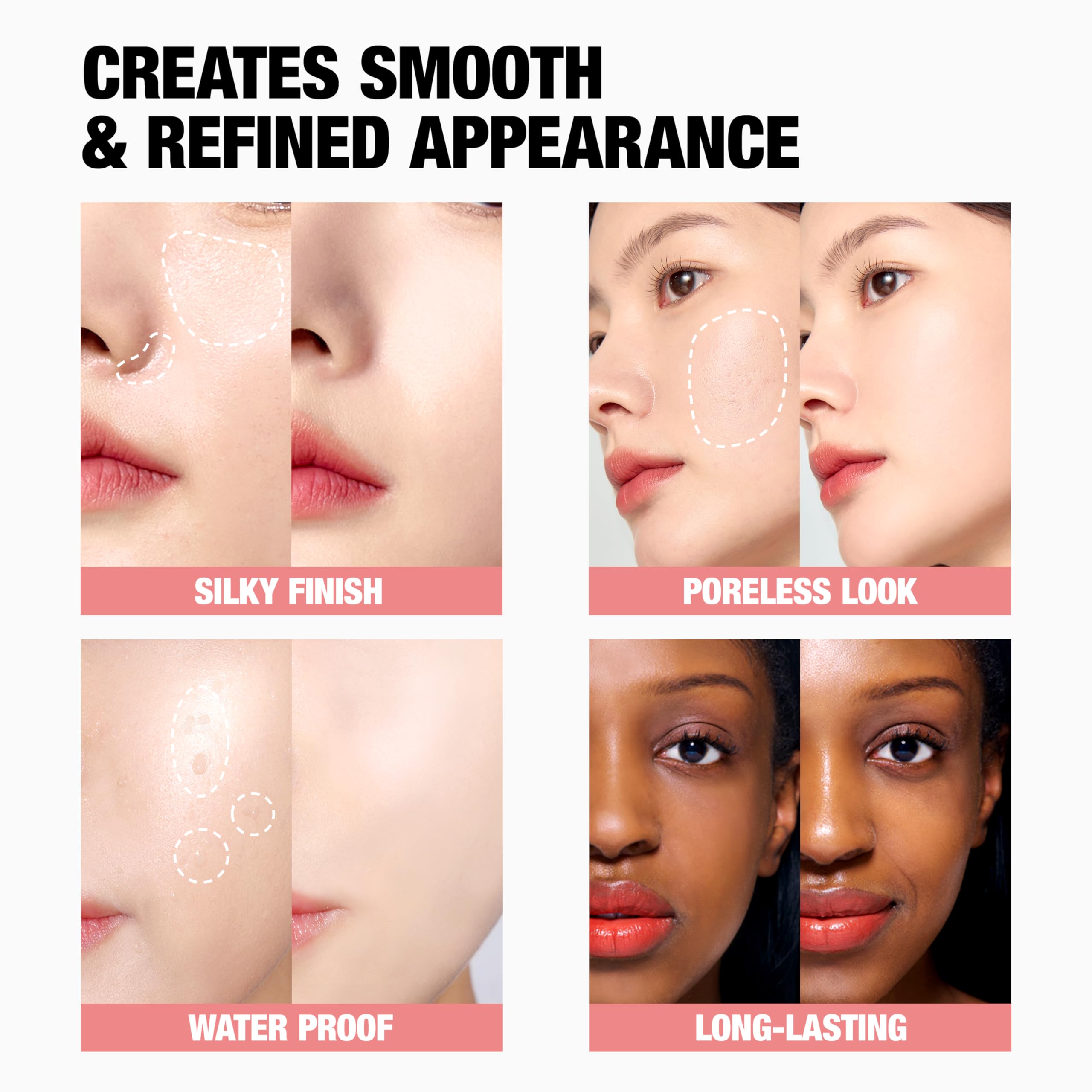 TFIT Delicate Silk Veil Primer montre une application rapide pour gagner du temps.