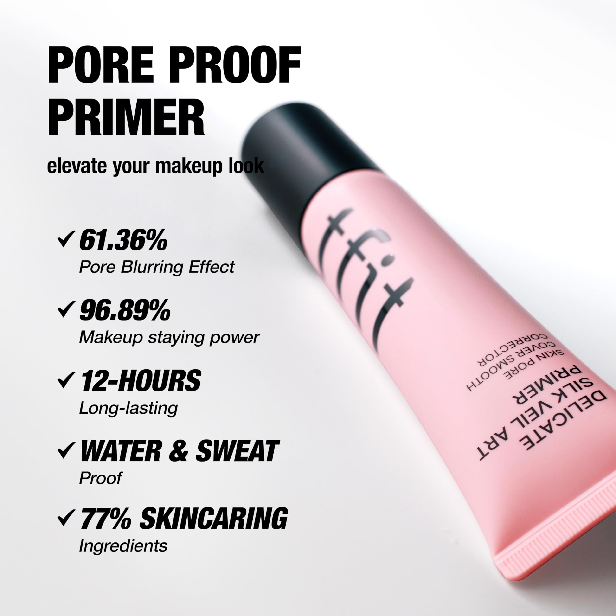 TFIT Delicate Silk Veil Primer minimise les pores pour un teint lisse.