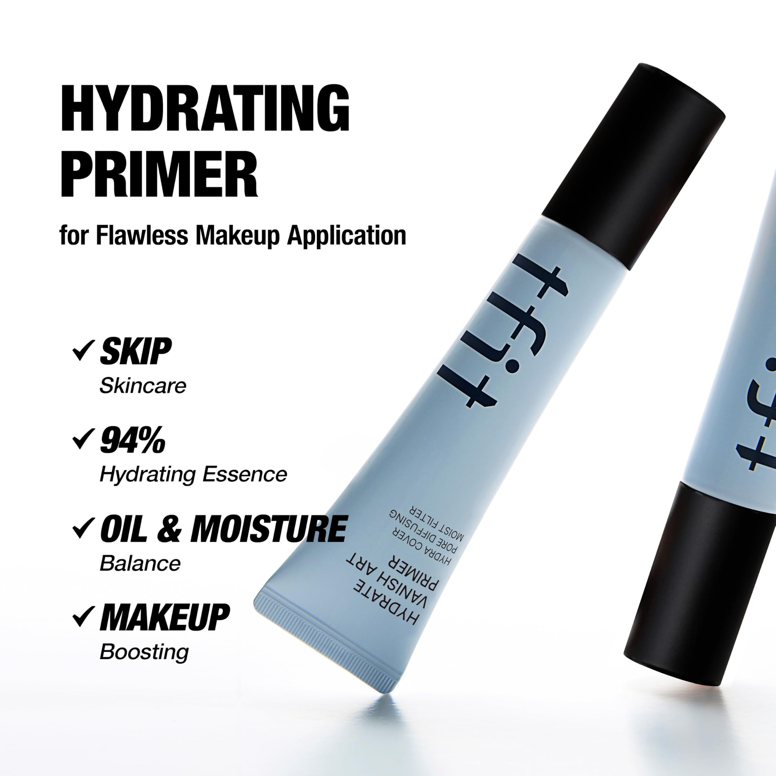 Finition lumineuse naturelle avec TFIT Hydrate Vanish Art Primer.