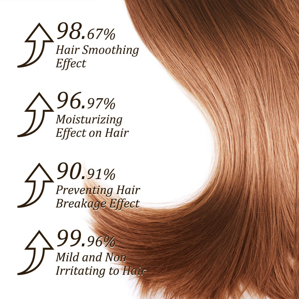 Finition lisse et brillance légère, même sur cheveux frisés ou colorés.