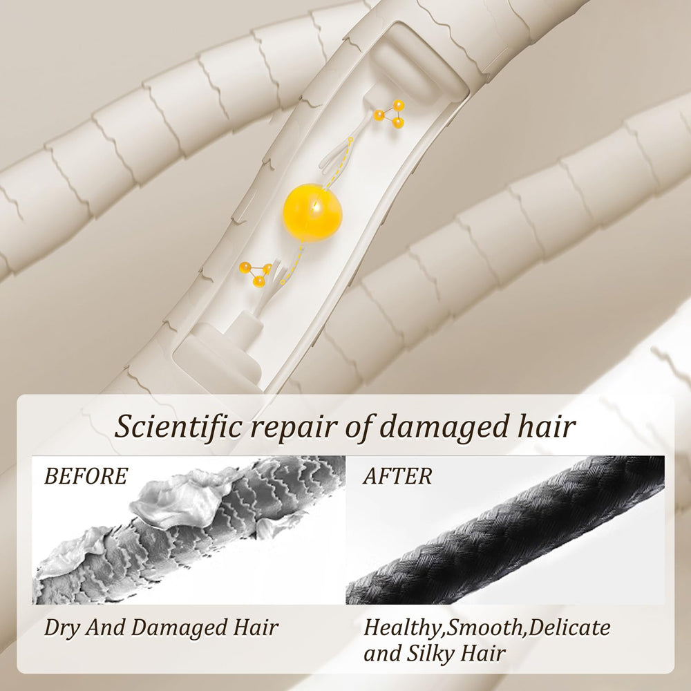 Beurre de karité et huile nourrissante pour cheveux doux et soyeux.
