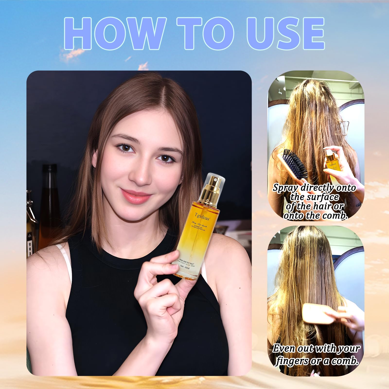Karité Tgideas huile-cheveux : douceur et brillance naturelle.