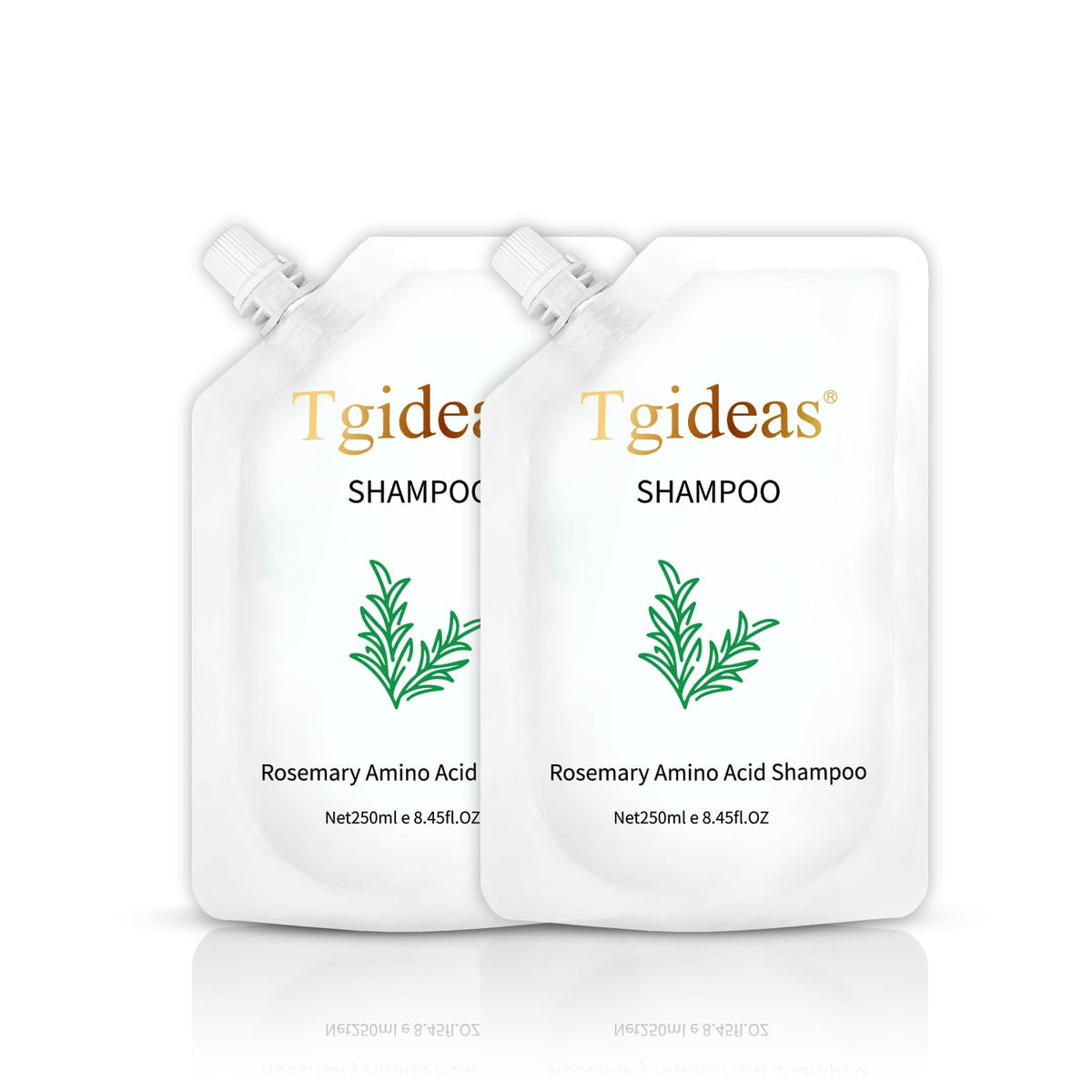 Shampoing Tgideas romarin-biotine, bouteille visible, nourrir les cheveux au quotidien