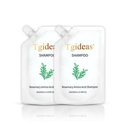 Shampoing Tgideas romarin-biotine, bouteille visible, nourrir les cheveux au quotidien