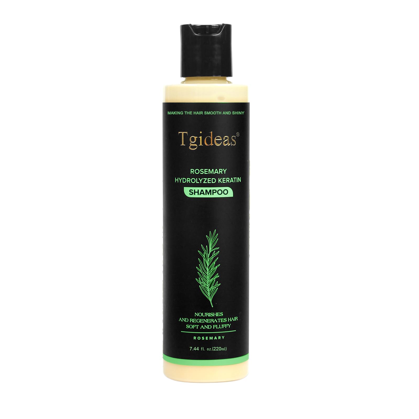 Tgideas Romarin – Bouteille: soin nourrissant pour cheveux fragiles et fins.