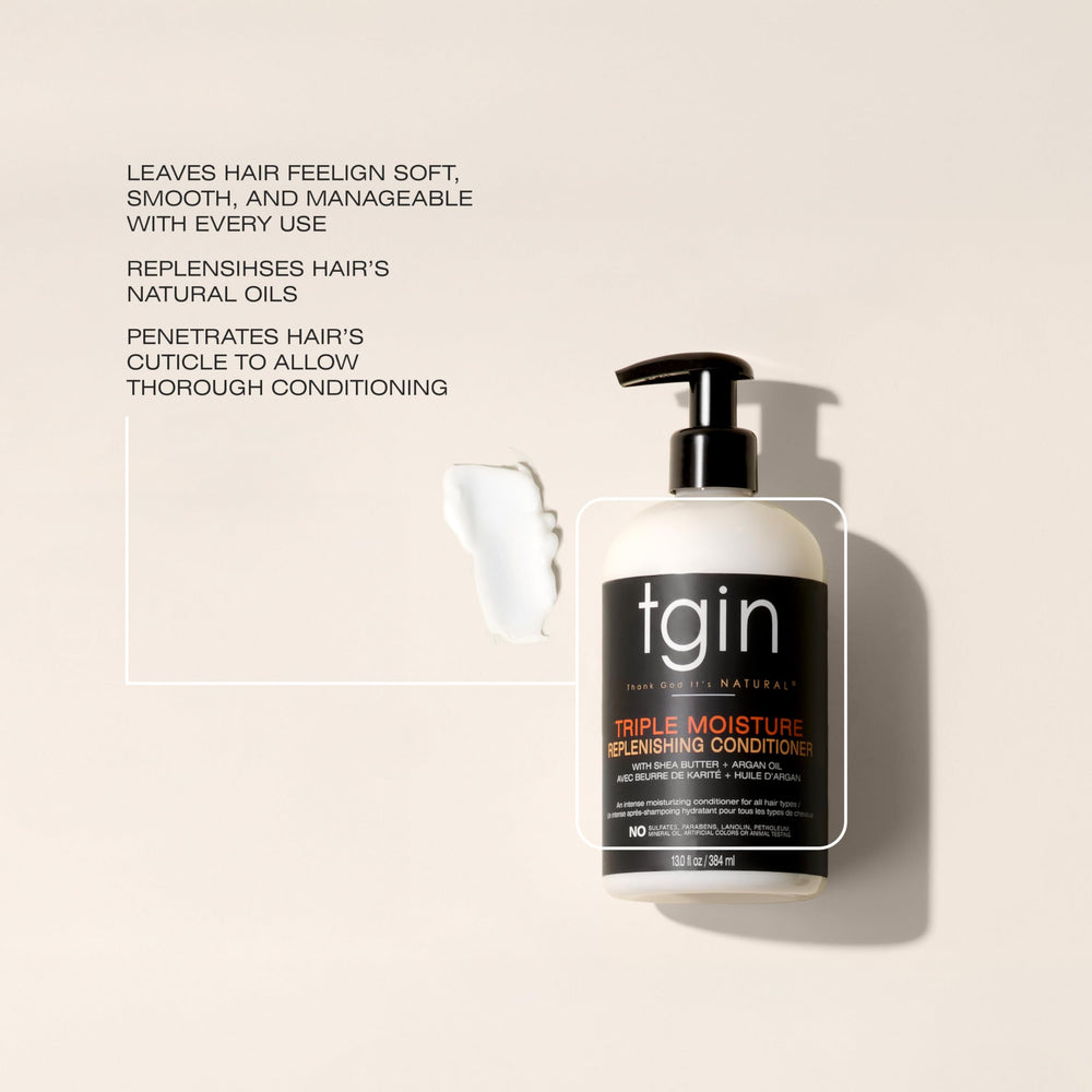 tgin: boucles définies et brillance naturelle après l'application