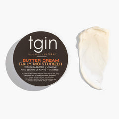 définition des boucles au coiffage torsadé avec tgin Butter Cream Daily Moisturizer.