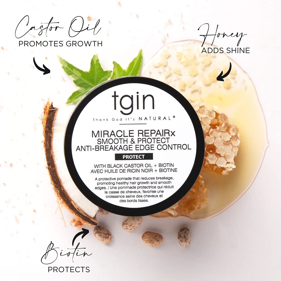 Tenue longue durée avec Miracle RepaiRx Edge Control, contours lisses tout au long de la journée.