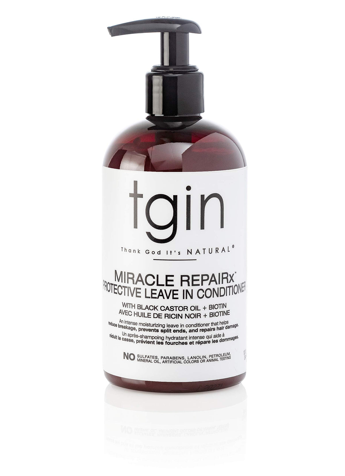Bouteille tgin Miracle RepaiRx soin sans rinçage pour boucles définies