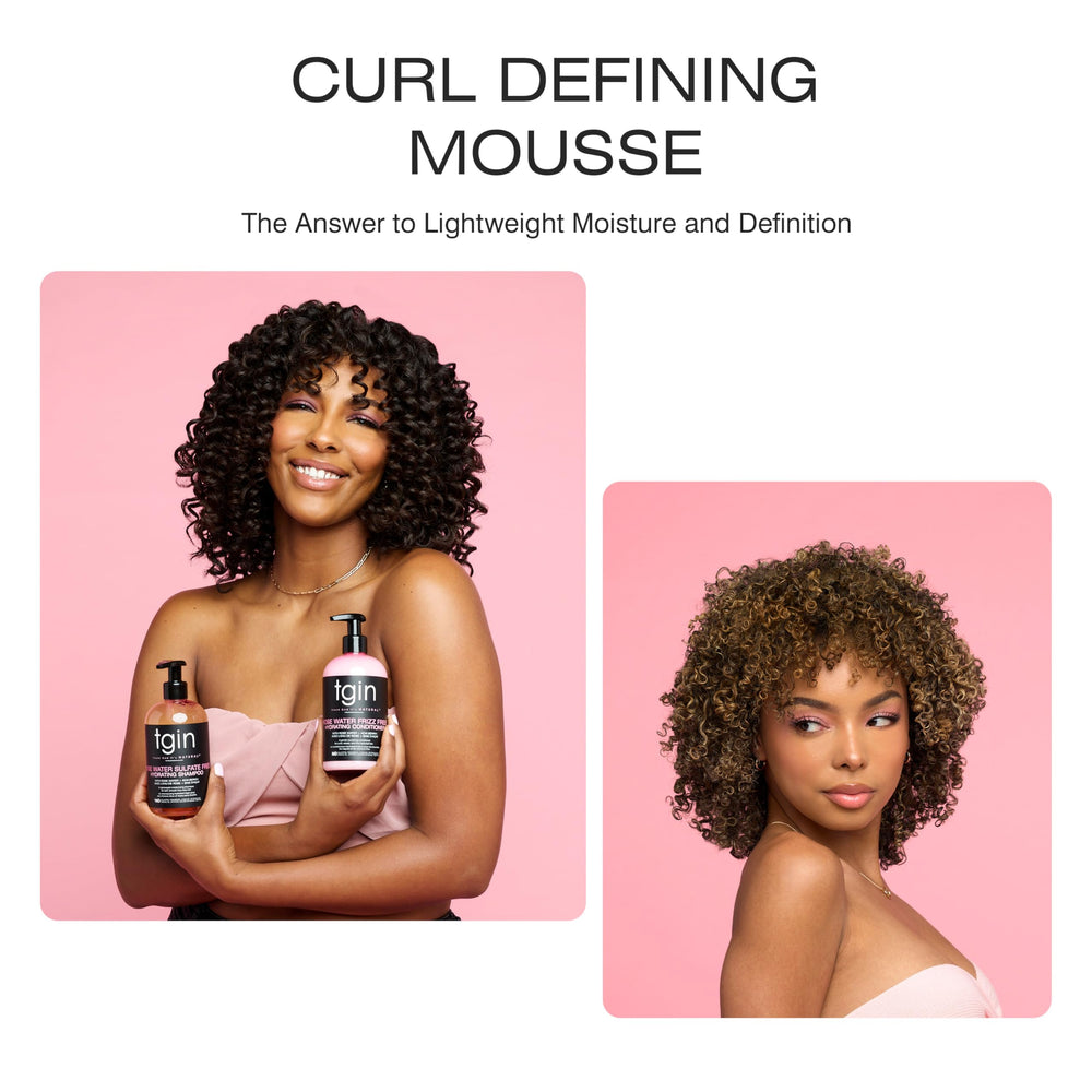 tgin Rose Water Mousse – hydratation longue durée pour cheveux fins