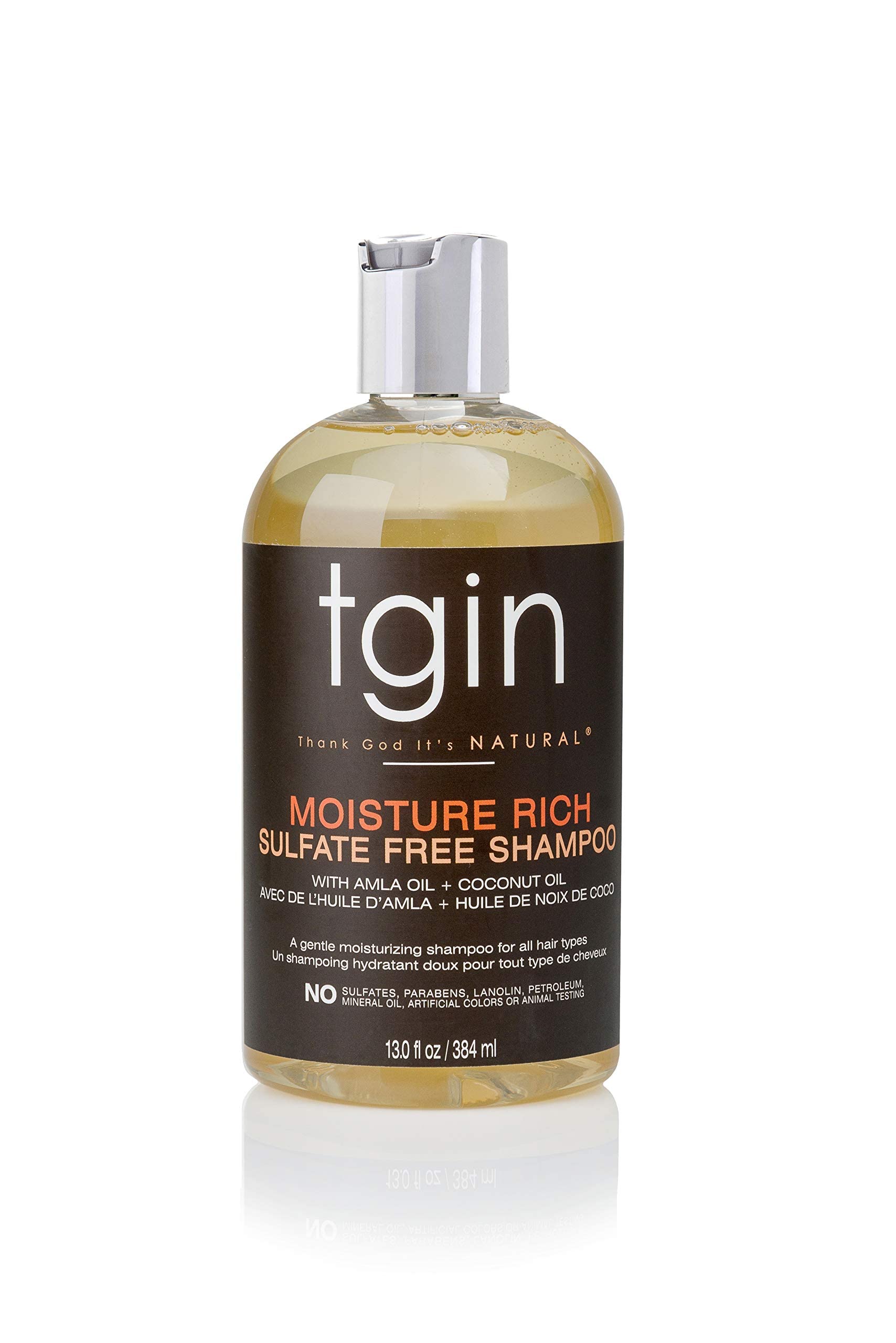Le shampoing hydratant tgin pour cheveux naturels offre douceur et brillance.