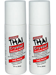 Thai Crystal Déodorant Pierre Roll-On – bouteille, touche fraîche durable sans parfum