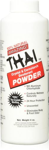 Emballage Thai Crystal Déodorant, conditionnement clair et sans parfum.