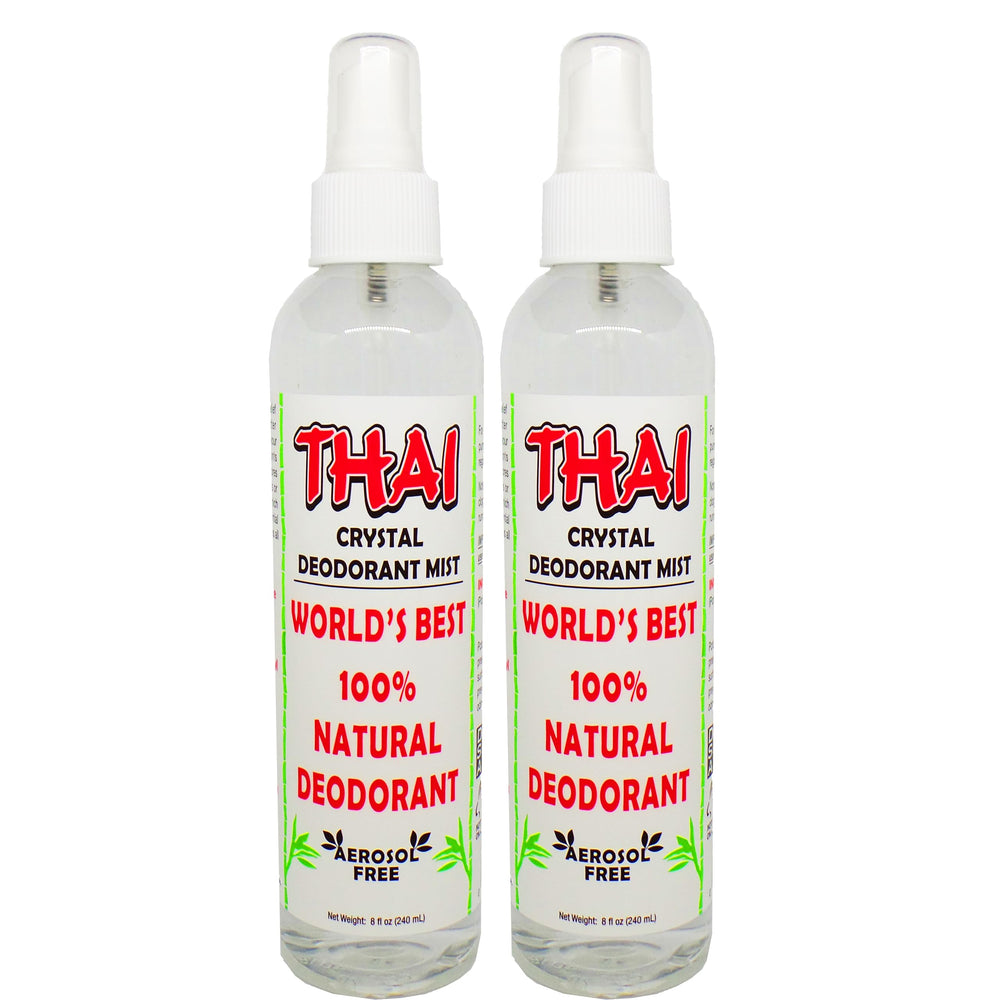Thai Deodorant Stone - Bouteille 237 ml avec brume cristalline pour une fraîcheur naturelle