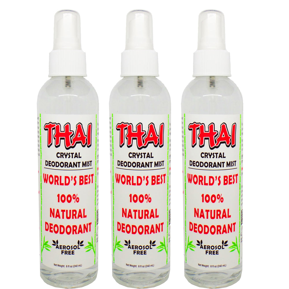 Thai Deodorant Stone Crystal Mist : bouteille 240 ml pour une protection naturelle