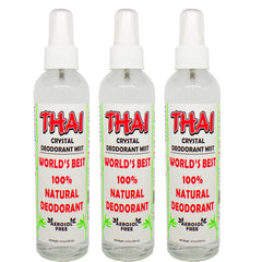 Thai Deodorant Stone Crystal Mist : bouteille 240 ml pour une protection naturelle