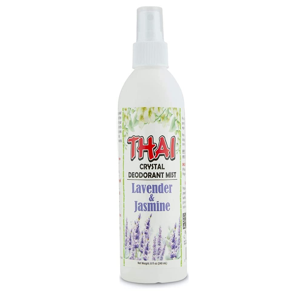 Thai Deodorant Stone Crystal Mist - bouteille 8oz pour rafraîchir la peau au quotidien.