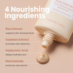 THANKYOU FARMER Sun Project SPF40 – emballage élégant et pratique pour le sac