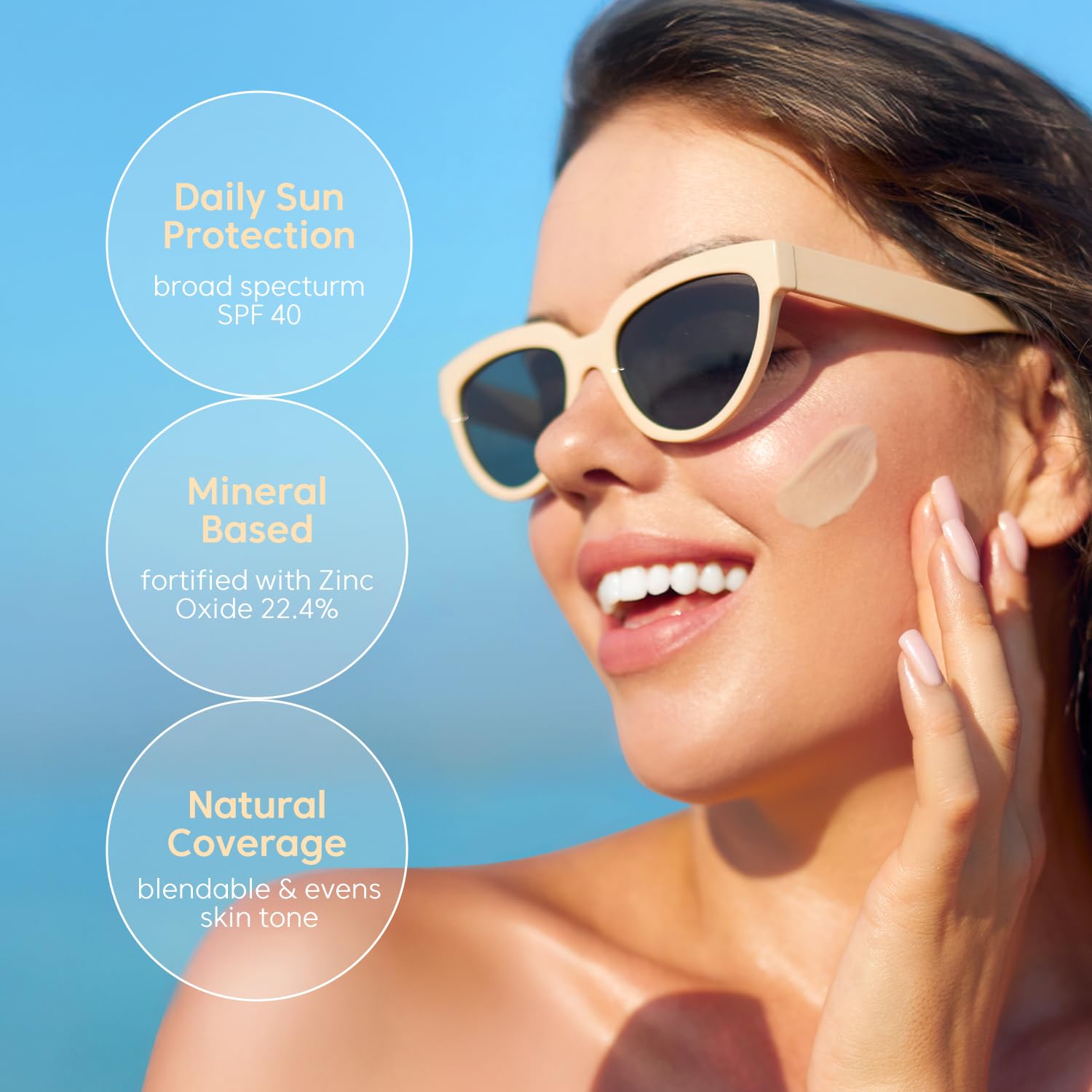 THANKYOU FARMER Sun Project SPF40 – texture teintée qui fond sur la peau