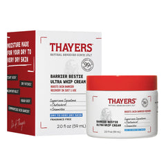 Crème THAYERS Barrier Bestie, texture riche pour une hydratation durable.