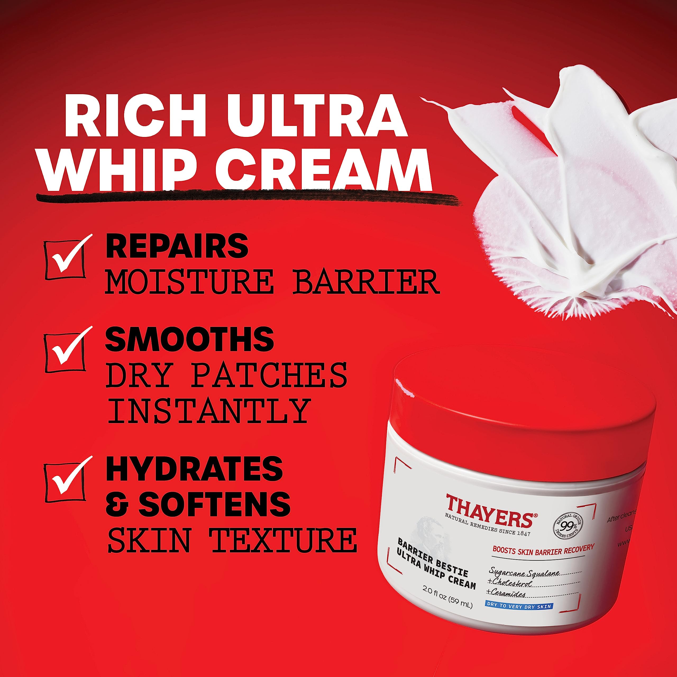 Pot THAYERS Barrier Bestie de 2 oz prêt à l’emploi.