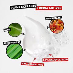 Acide salicylique 1,5% ciblant les imperfections et les pores.