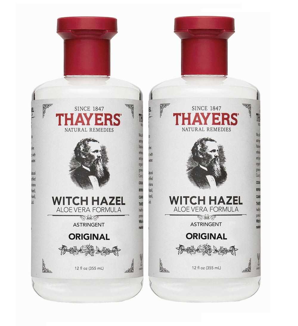 Thayers hamamélis avec Aloe vera, bouteille originale; rafraîchit et apaise la peau.