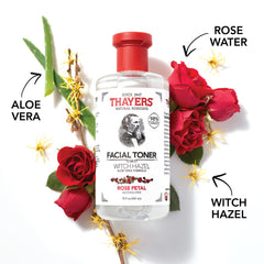 THAYERS tonique Aloe vera, bouteille, apaise et équilibre la peau.