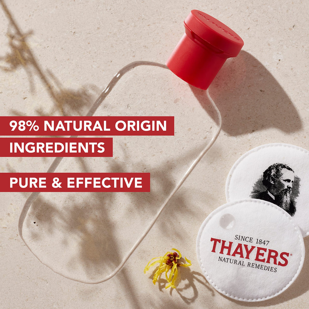 THAYERS tonique pétales de rose, bouteille, arôme floral et sensation de fraîcheur.