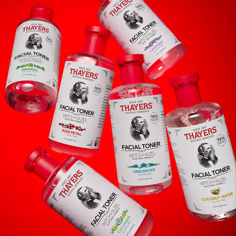 Pack de deux flacons THAYERS pratique pour la routine soin.