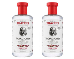 Tonique THAYERS à la rose, flacon visible, hydratation légère pour le visage.