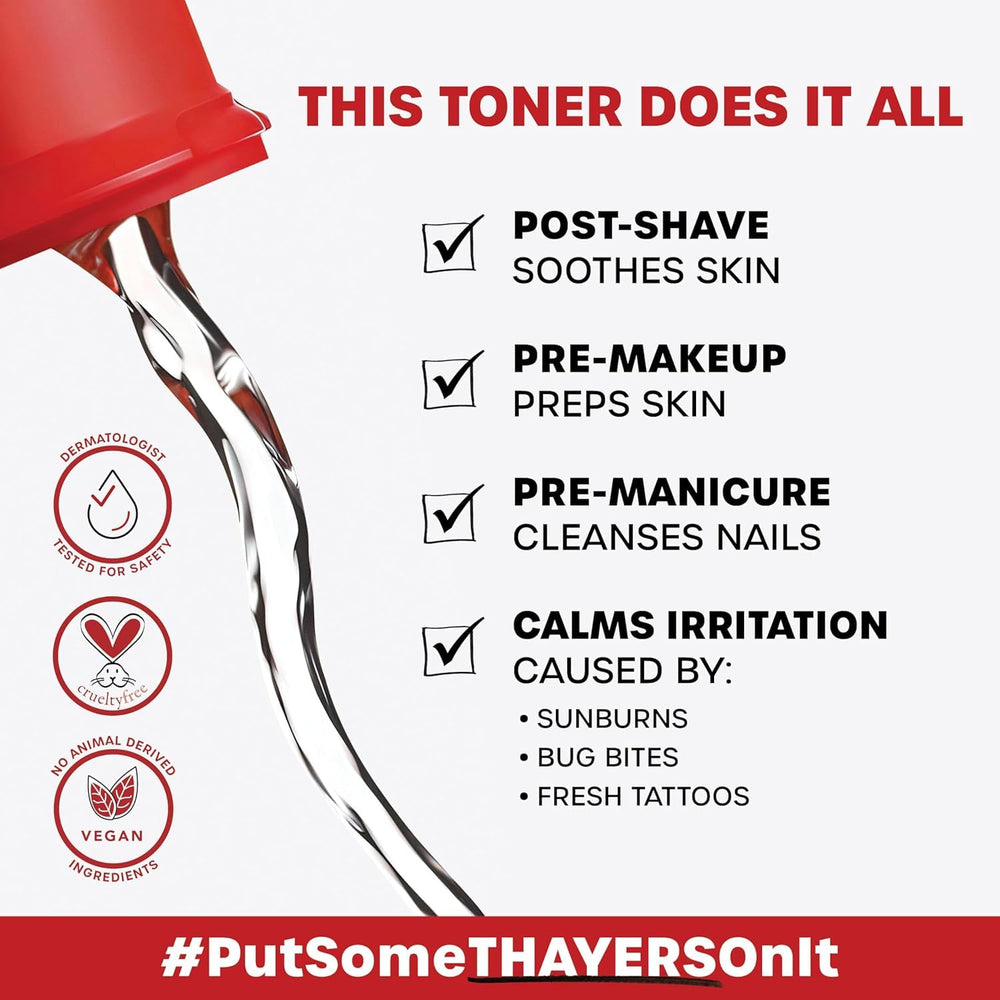 THAYERS tonique: Dermatologiquement testé et recommandé.