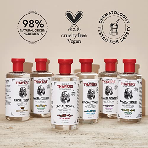 THAYERS tonique pour utilisation quotidienne, bouteille, convient à tous les types de peau.