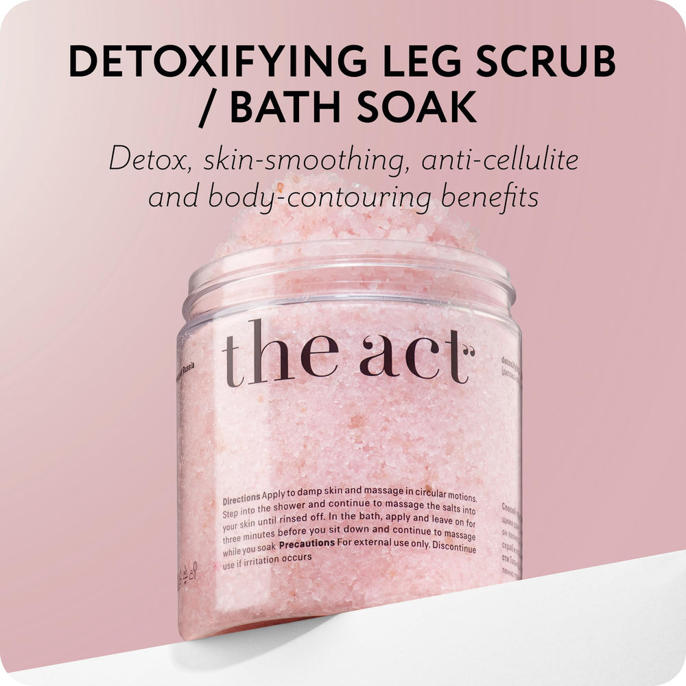 The Act Detox gommage corps sel marin – grains tonifiants pour la peau